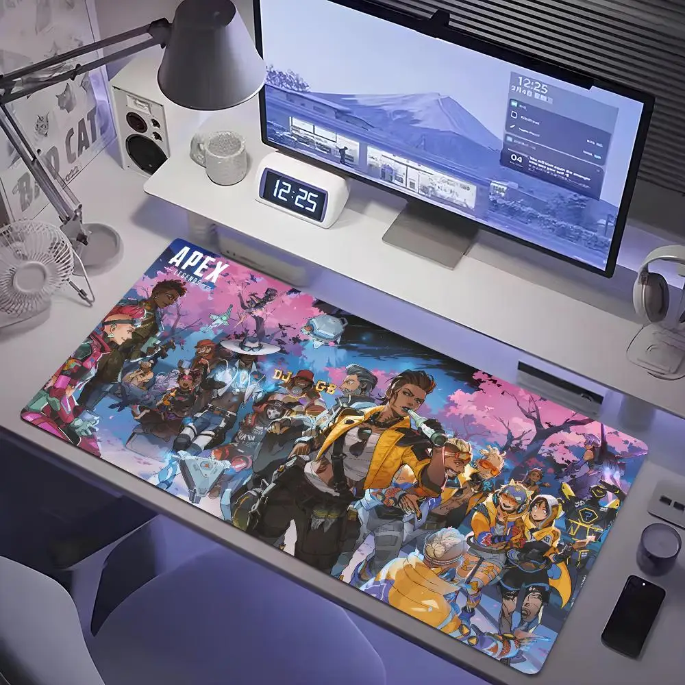 Apex Legends Mouse Pad Tablet mouse Pad Laptop xl desktop mate, cute HD Rainbow Gaming keyboard pad, Player, 90x40