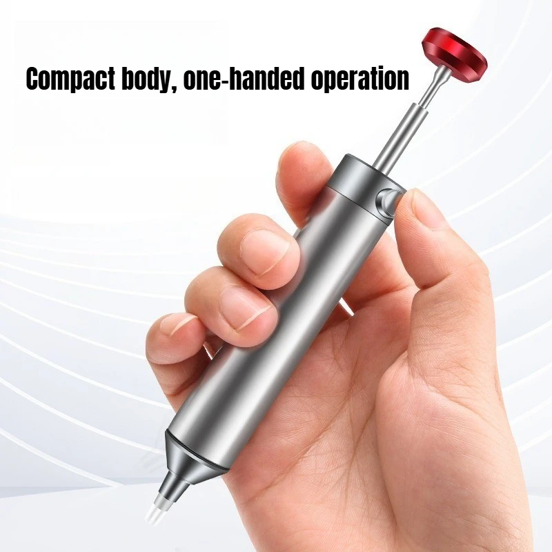 

Solder Sucker Aluminum Alloy Desoldering Pump Manual Vacuum Suction Tin Gun for PCB Component Welding Repair Tool