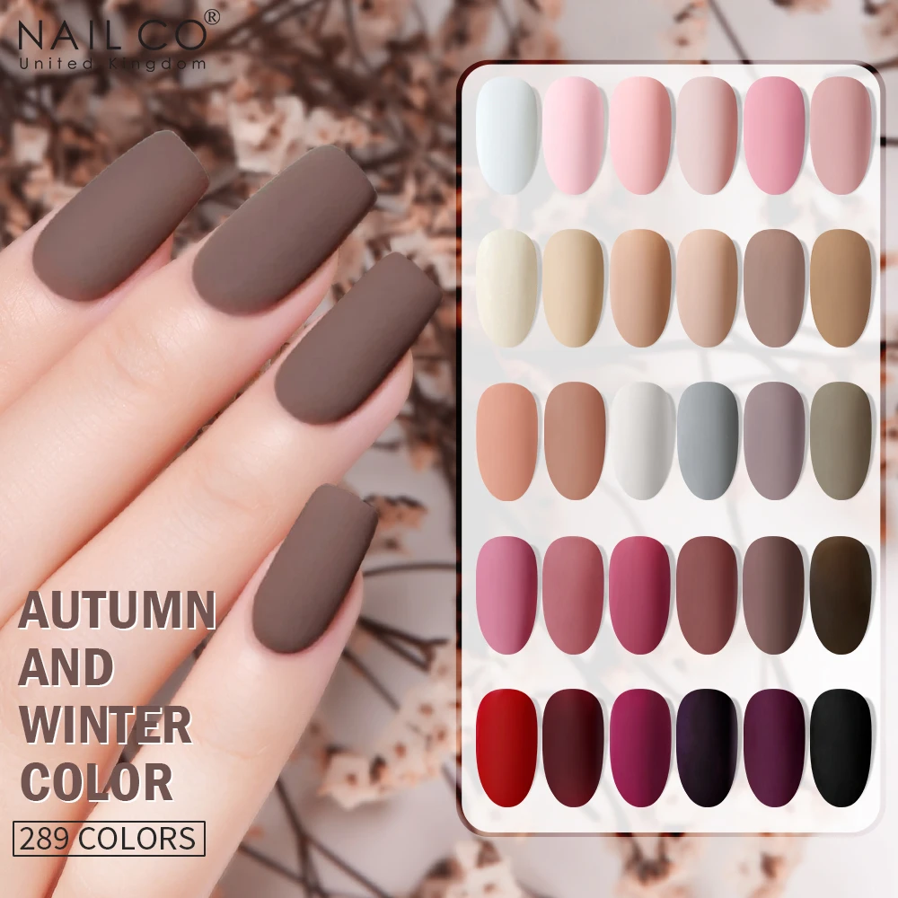 NAILCO Niebieska Seria Kolorów 15ml Letni Lakier Hybrydowy do Paznokci Żelowy Lakier do Paznokci Farba do Stemplowania Tusz Top LED Lakier do Paznokci Soak Off Żel Lak