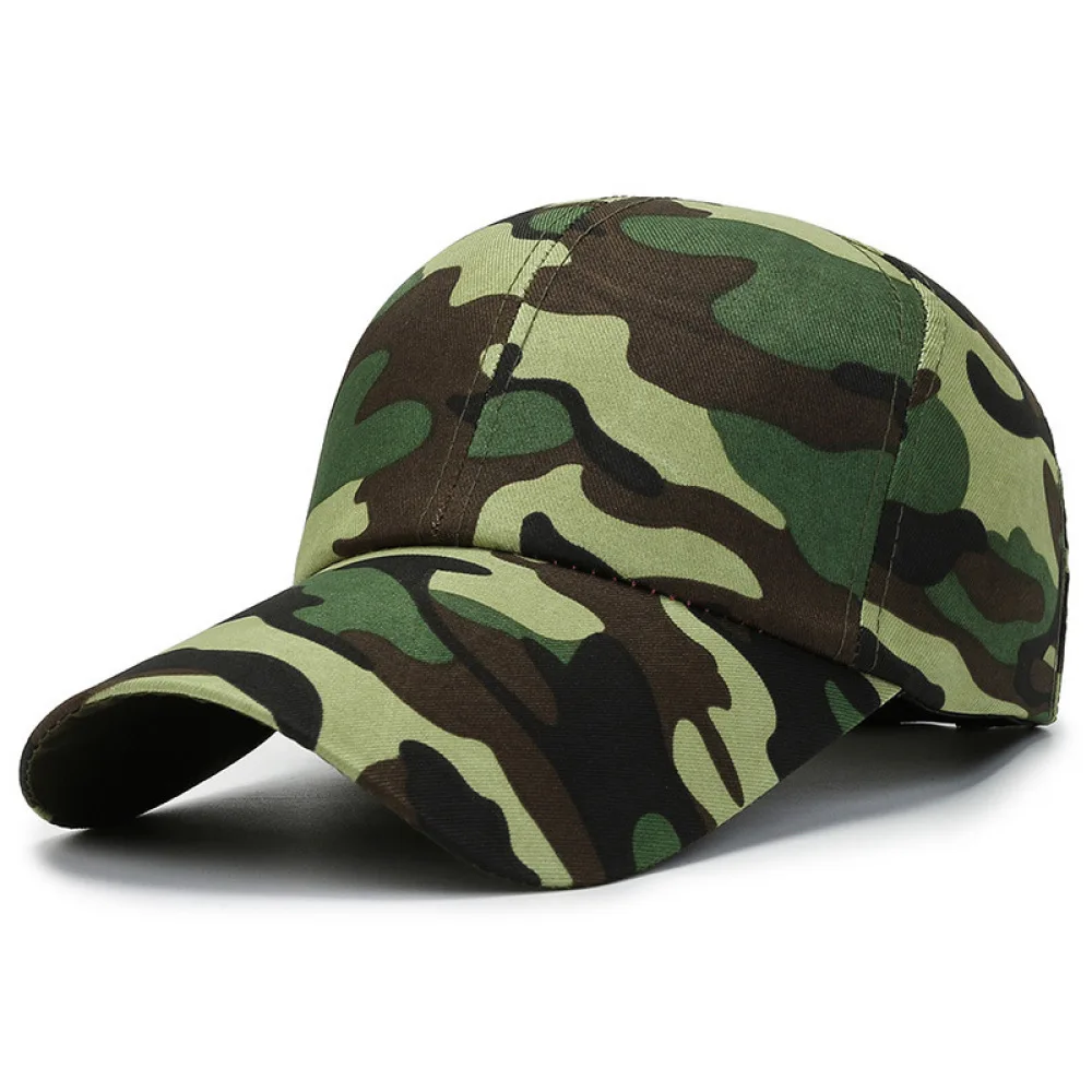 Camo Baseball Cap Tactical Training Hat Outdoor Sport Sunshade Hiking Travel Fishing Leisure Sun Caps