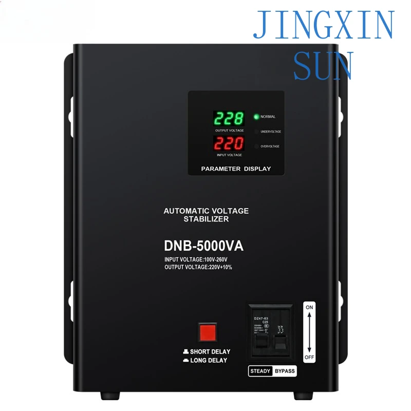 High Efficiency 3KVA 5KVA Relay Type Automatic Voltage Regulator 220V Single Phase Stabilizer for AC Current