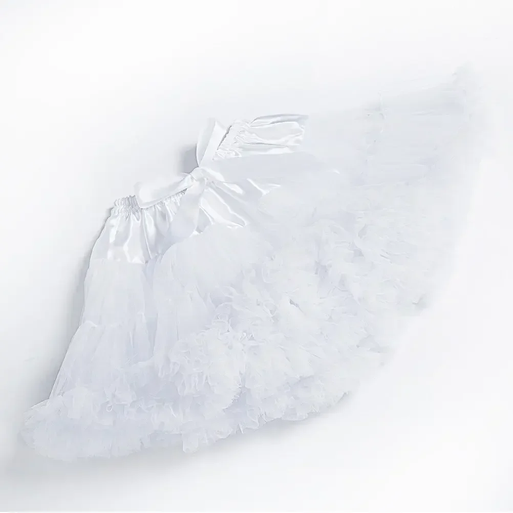 High Quality Womens 3-Layered Pleated Tulle Petticoat Tutu Puffy Party Cosplay Skirt 2026