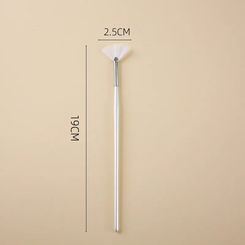 10 Uds. Cepillo ácido abanico, cepillos faciales prácticos, cepillos suaves y portátiles para máscara, cepillo suave para el cuidado de la piel, herramienta de cepillo para salón de belleza