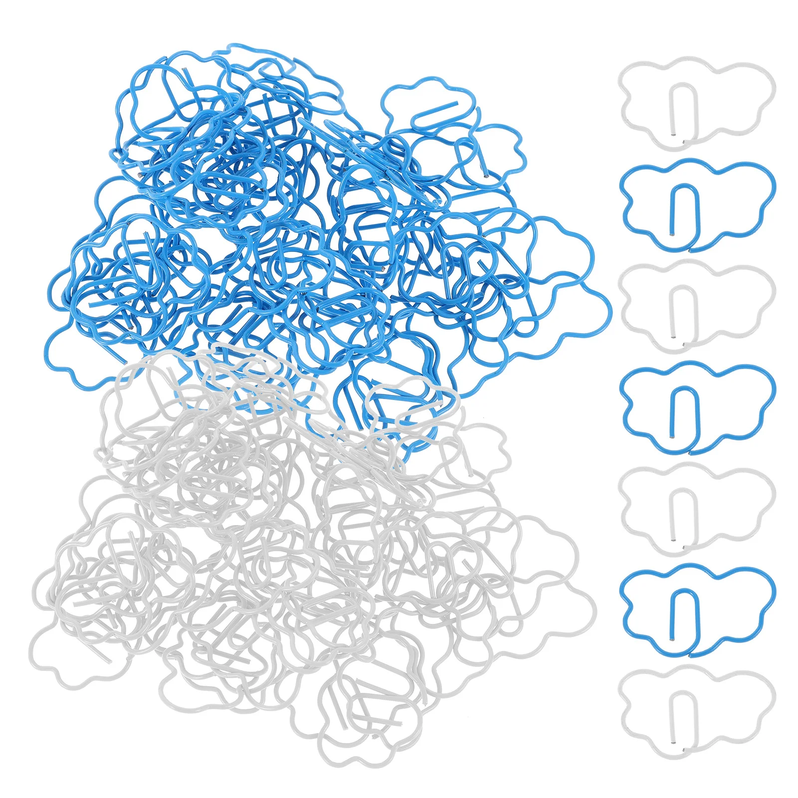 48Pcs Cloud-Shaped Paper Clips Creative Bookmarks Decorative Metal Page Holder for Journals Scrapbooks Planners