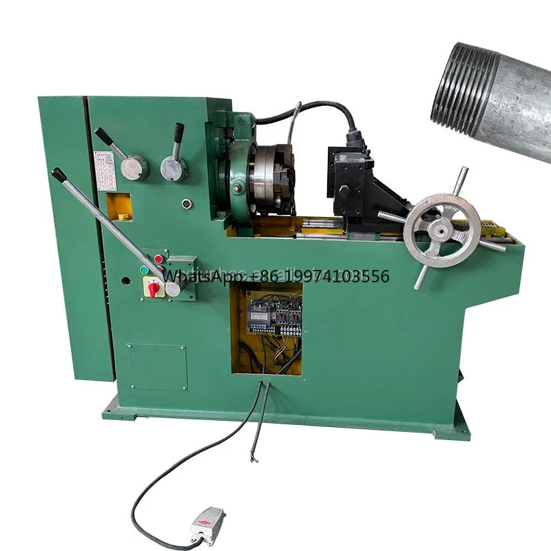 Steel pipe thread rolling machine Bolt thread knurling machine Round pipe thread rolling machine