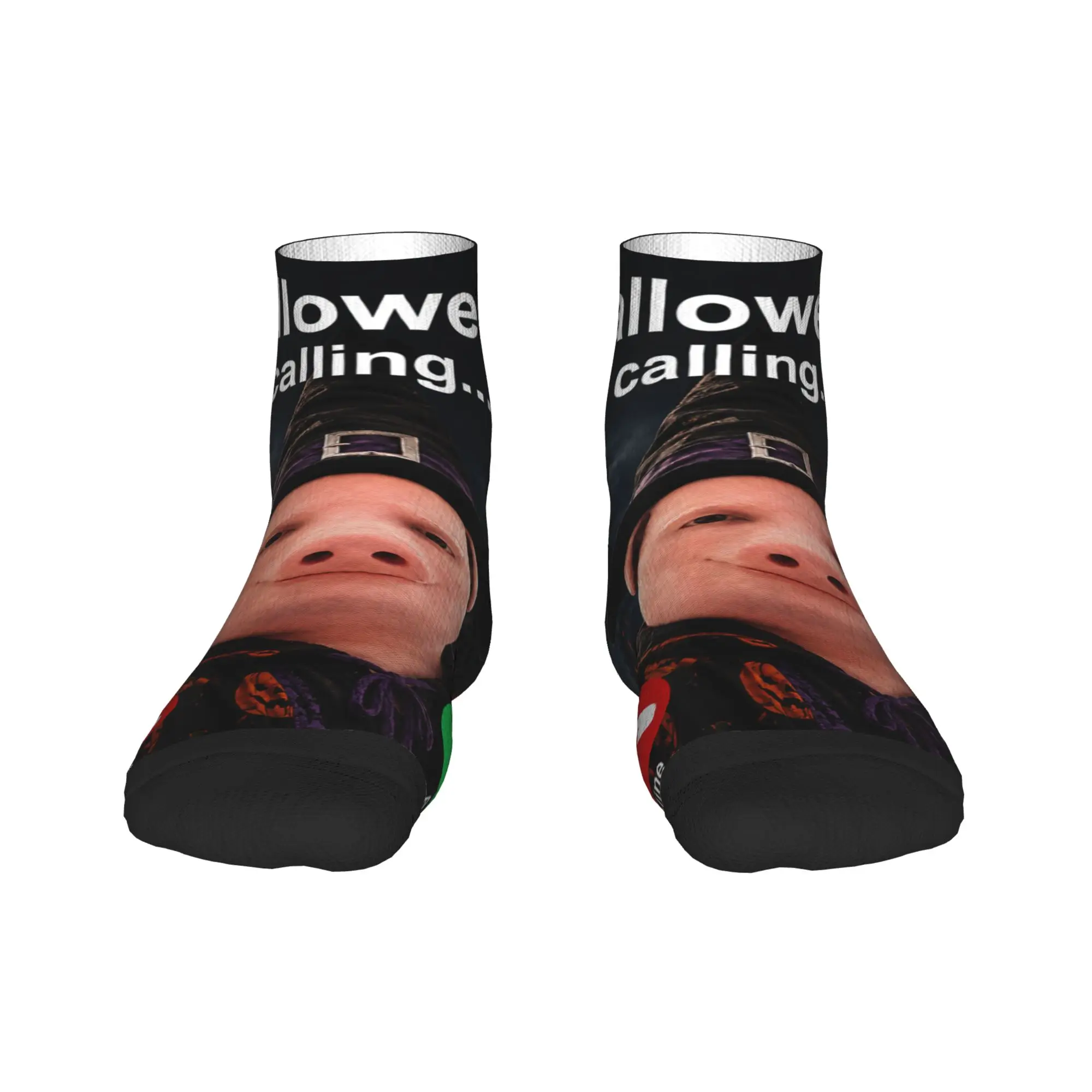 Men's Casual Socks John Pork Halloween Brainrot Meme Anti Skid Comfortable Sock Autumn  Funny Graphic Climbing Socks