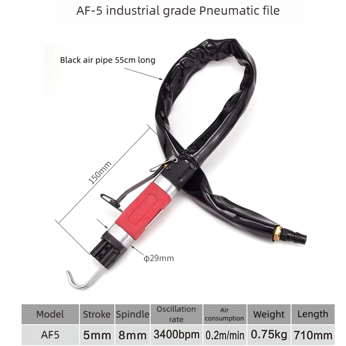 Pneumatic Air File Tool AF5A Economical Reciprocating Air Saw Reciprocating File Polishing Tools Pneumatic Filer Cutting Tool