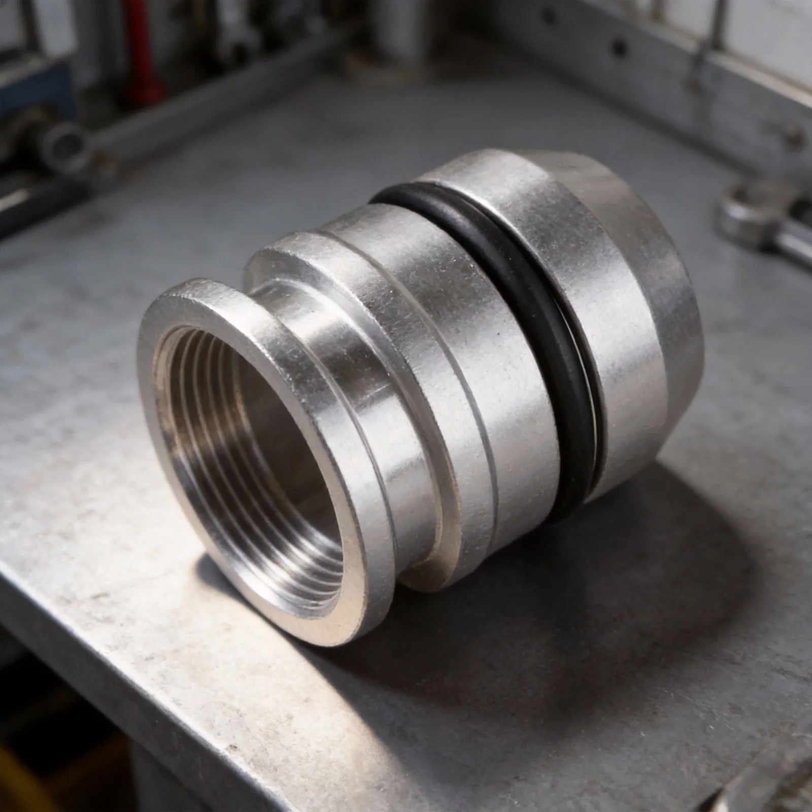 CNC Machined Aluminum Speedometer Block Off Plate Tool For TH350 Turbo 350 Automatic Transmission Port Silver Car Part