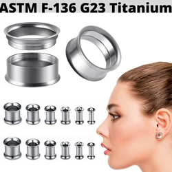 1PC G23 Titanium Internal Threaded Ear Tunnel Plugs Expander Tapers Ear Gauges Lobe Stretching Plugs Ear Piercing Jewelry