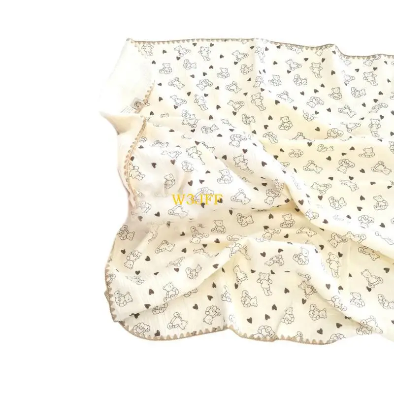 W3JF شاش القطن المحمول مع 4 طبقة للحيوانات حديثي الولادة والرضع الاستحمام
