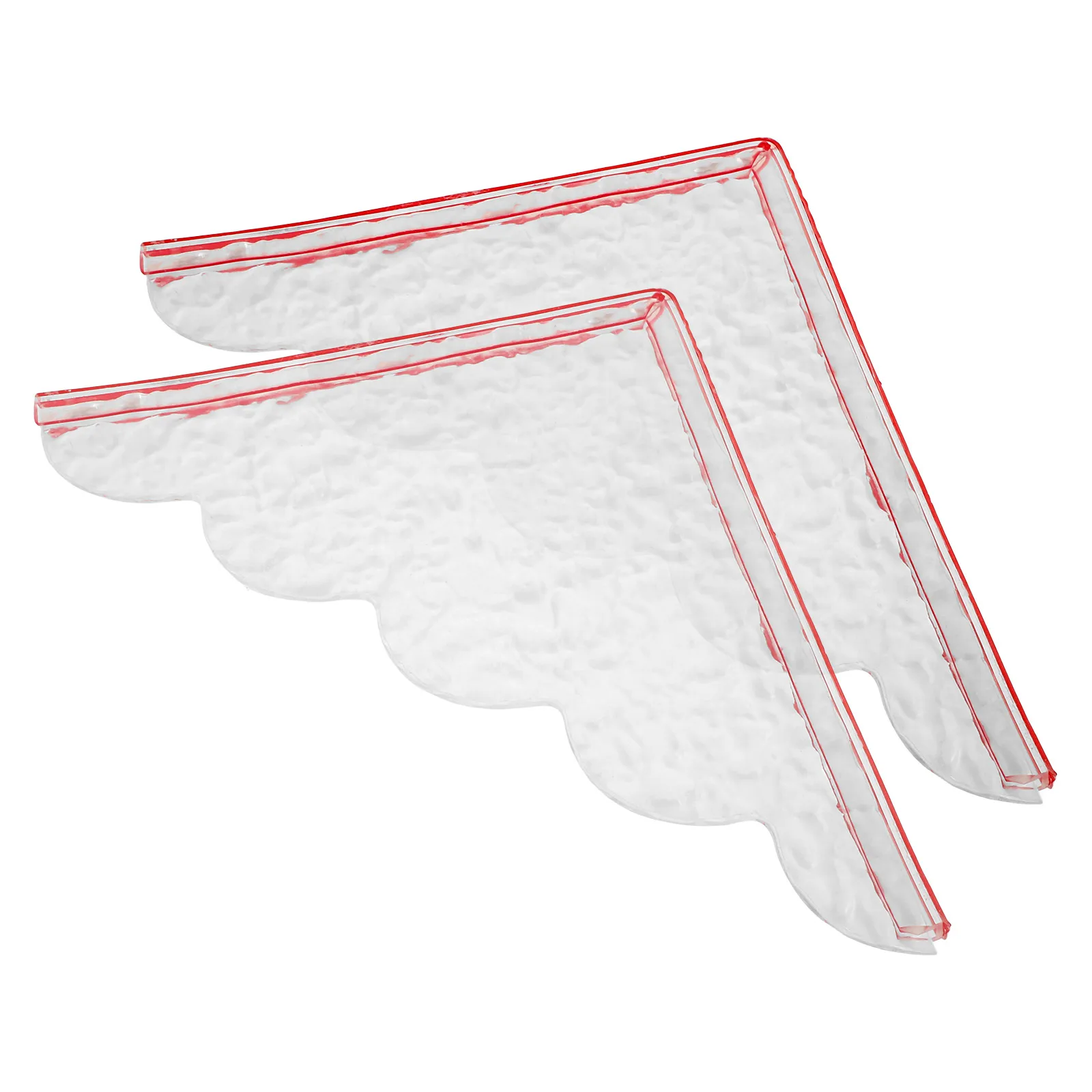 

1 Pair Acrylic Splash Guard Transparent Water Self-Adhesive For Bathtub Sink Shower Strong Splashproof Easy Clean