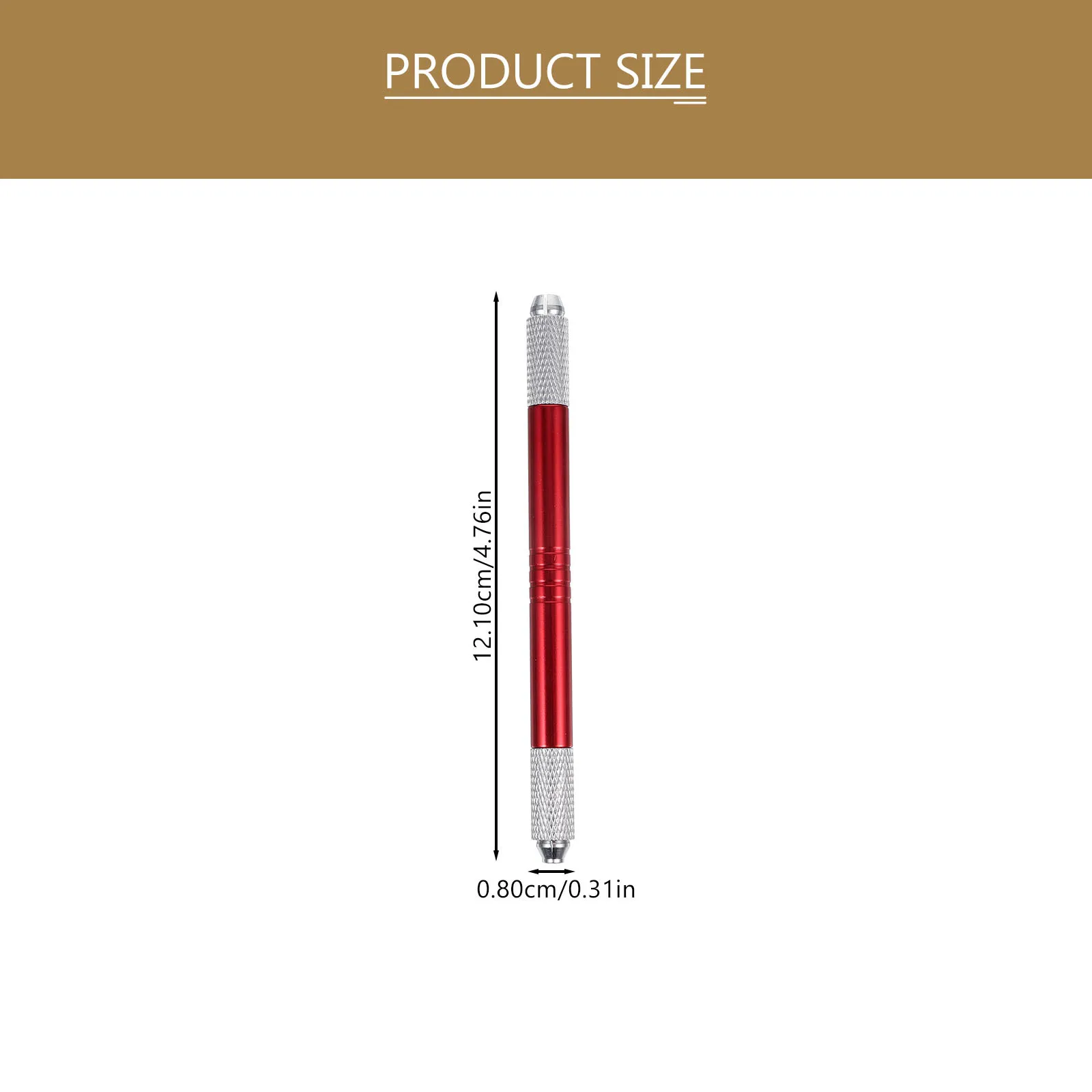 قلم Microblading للحواجب، تصميم متين بأحجار الراين ذو نهاية مزدوجة، لمسة نهائية سريعة، قلم حواجب احترافي، أداة Microblading