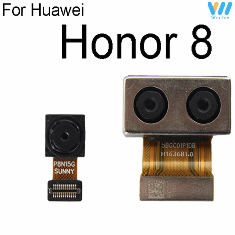 For Huawei Honor 8 8X 8C 8A 8Pro 8X-MAX Front Rear Camera Back Big Front Facing Small Camera Flex Ribbon Cable Replacement Parts