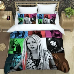 Singer A-AVRIL LAVIGNE-juegos de cama con estampado, exquisitos suministros de cama, funda nórdica, juego de edredón, ropa de cama, regalo de cumpleaños de lujo