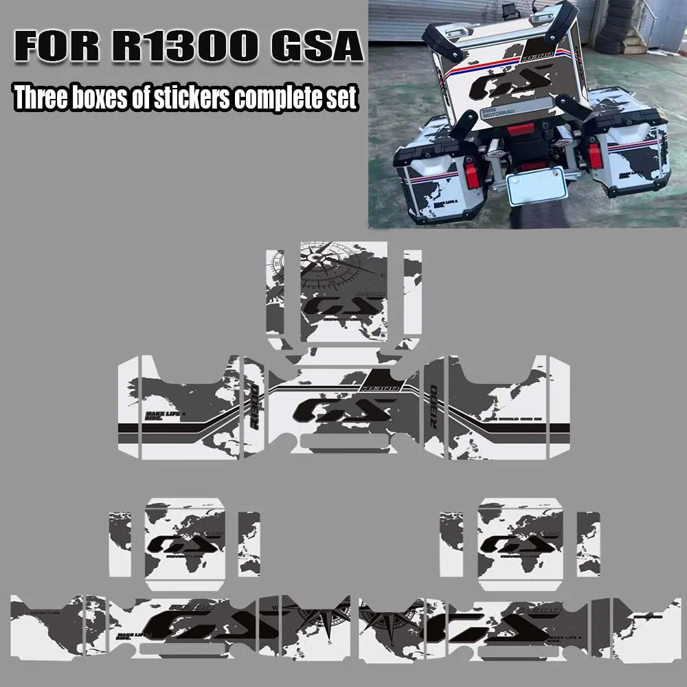 

For BMW R1300GS R 1300 GS R1300 ADV GSA Adventure Rallye Luggage carrier Trunk Luggage Panniers Aluminium Cases Stickers
