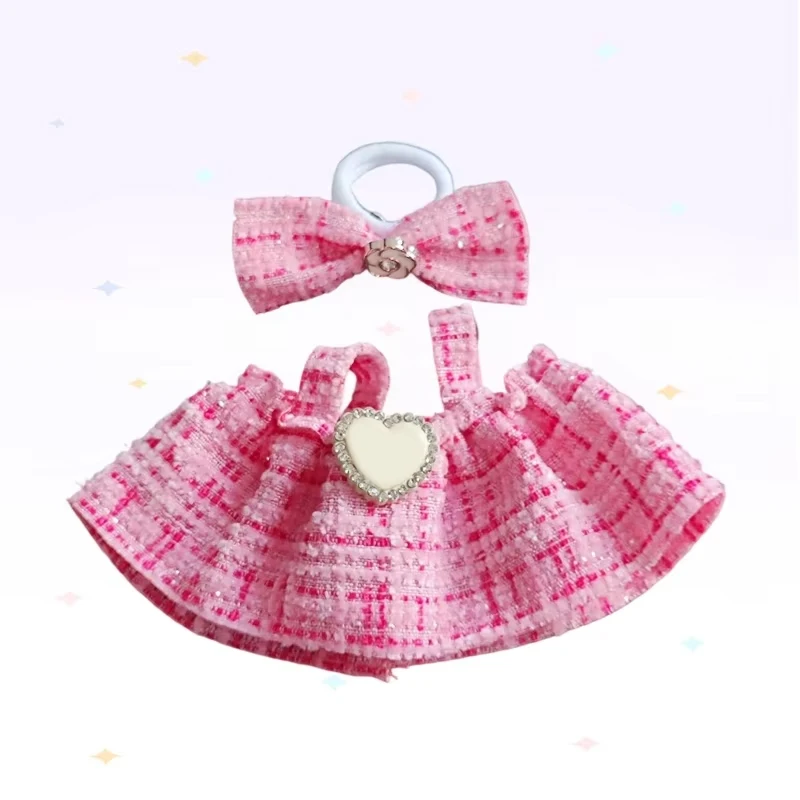 Per 15/17 centimetri Labubu V1 V2 Abbigliamento per bambole Moda Felpa con cappuccio e pantaloni Set Idolo coreano Alla moda FAI DA TE Accessori di abbigliamento per bambole Giocattolo Regalo