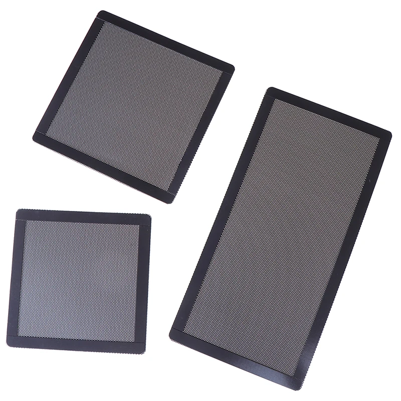 1pc 12x24cm Computer Case PVC Cooling Fan Magnetic Dust Cover Desktop Computer Industrial Filter Mesh Guard
