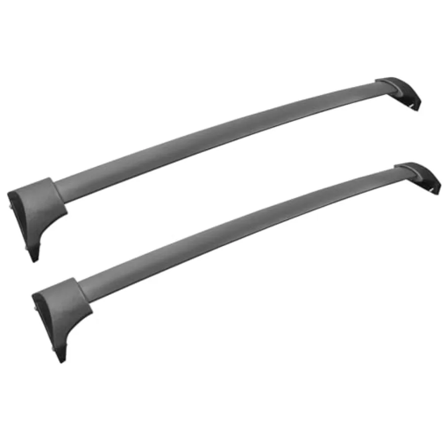 

2pcs Roof Rack Mount Rail Crossbar Luggage Carrier Set Front Rear Upper Side Aluminum Black Textured for Honda Odyssey 2018-202