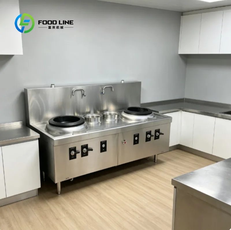Commercial Stove Kitchen,Induction Versions Available for Stir Fry, Pan Fry, Deep Fry, Soup and Sauce Preparation