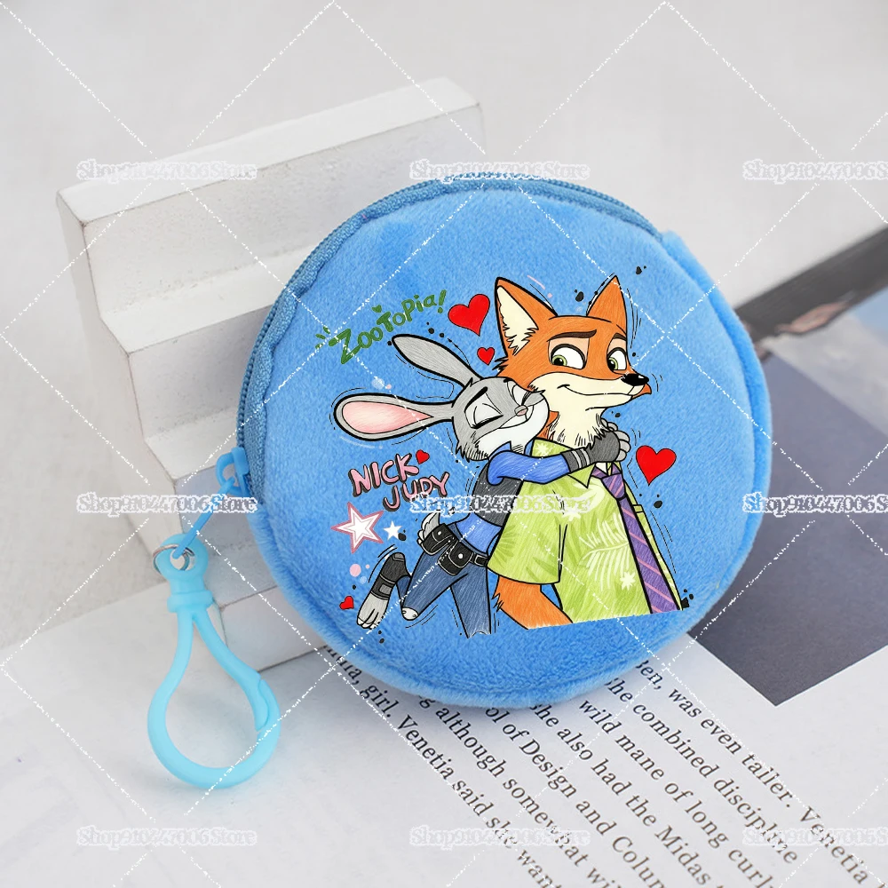 Милый-мультяшный-кошелек-zootopia-2-детский-кошелек-холст-мини-сумка-для-денег-женская-губная-помада-гарнитура-сумка-для-хранения-ключей-карман-на-молнии