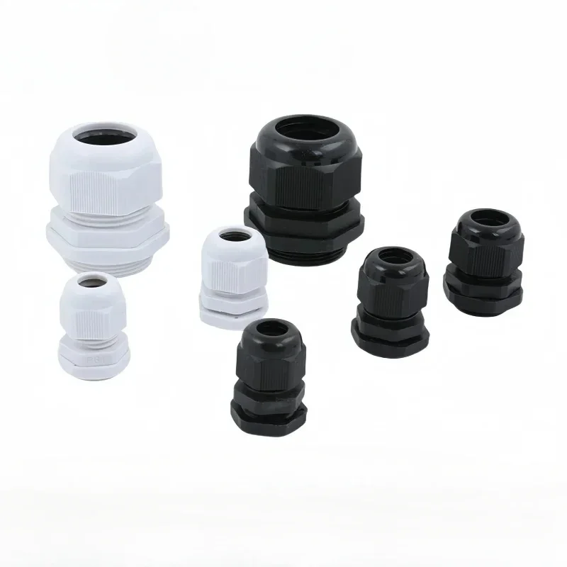 10PCS Nylon Waterproof Connector, Cable and Wire Connector, Gran Head, Cable Fixation, PG/M Type Gran Head, German Metric