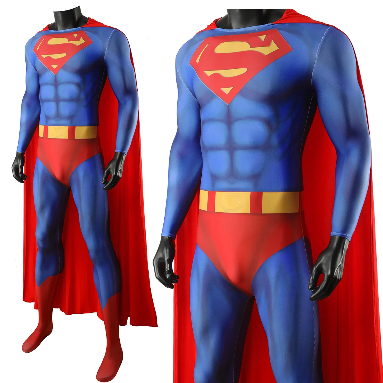 Superhero Man Cosplay Kal El Costume Superhero 3D Printed Bodysuit Super Man Clark Kent Spandex Outfit Cosplay Halloween Costume