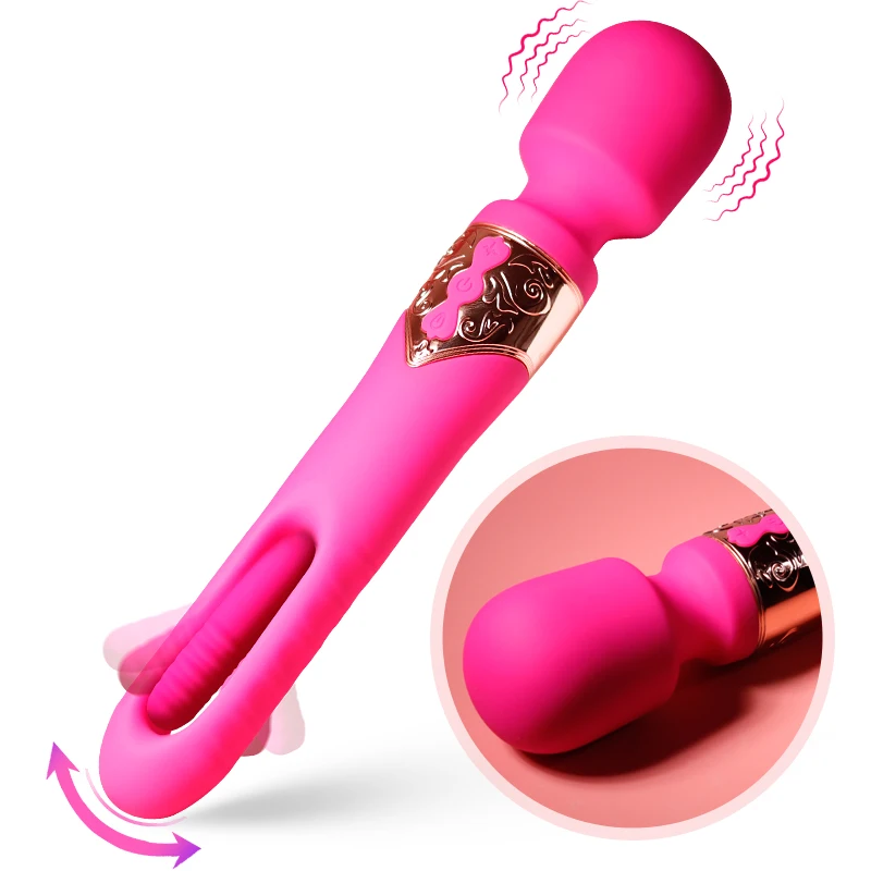 Patting AV Vibrator for Women AV Stick Magic Wand Clitoris Stimulator G Spot Massager Female Masturbator Dildo Sex Toy for Adult