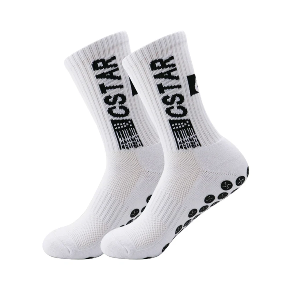 1 Pair Non Slip Sport Soccer Socks, Unisex Athletic Sports Grip Socks for Women and Men