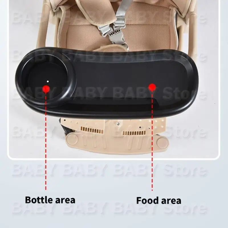 

Q81A Infant Strollers Accessory Tray Plate Adjustable Holder Clamp for Playkids Maruya Armrest Equipped Strollers