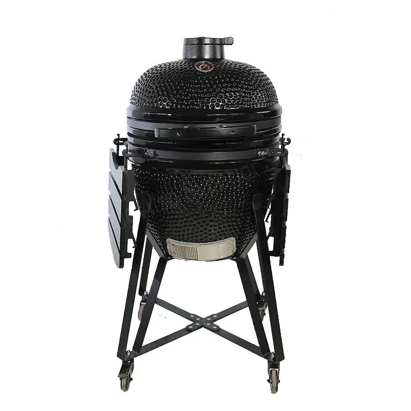 Outdoor BBQ Smoked Grill, Restaurant Steak Cuisine Smoked Multifunctional Large 22 Inch Ceramic Grill Home Party