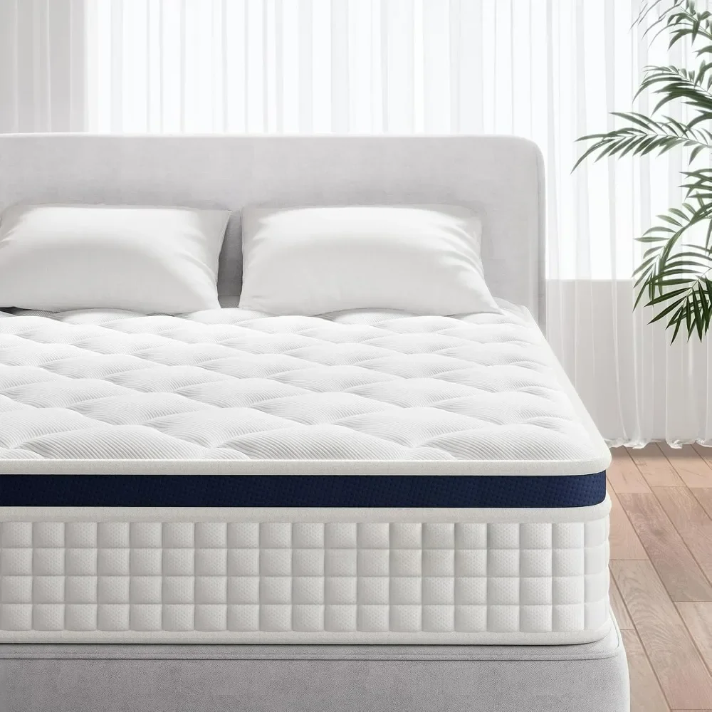 10 inch zero pressure foam, built-in spring mattress, sports isolation, medium hardness, CertiPUR-US certification