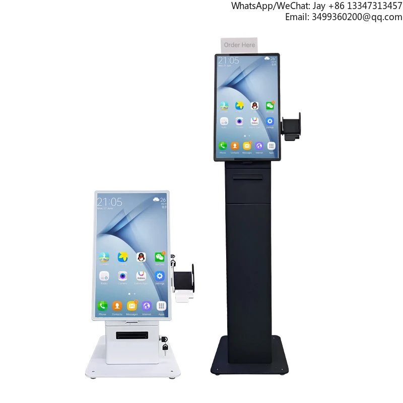 

21,5-дюймовый Win Android Linux OS, совместимый киоск для очереди, сенсорный экран, киоск для билетов самообслуживания для общественного питания