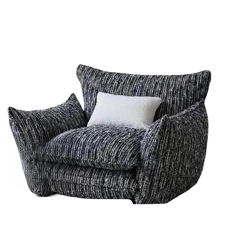 

Italian minimalist three-person sofa modern small apartment living room clothing store homestay single sofa chair