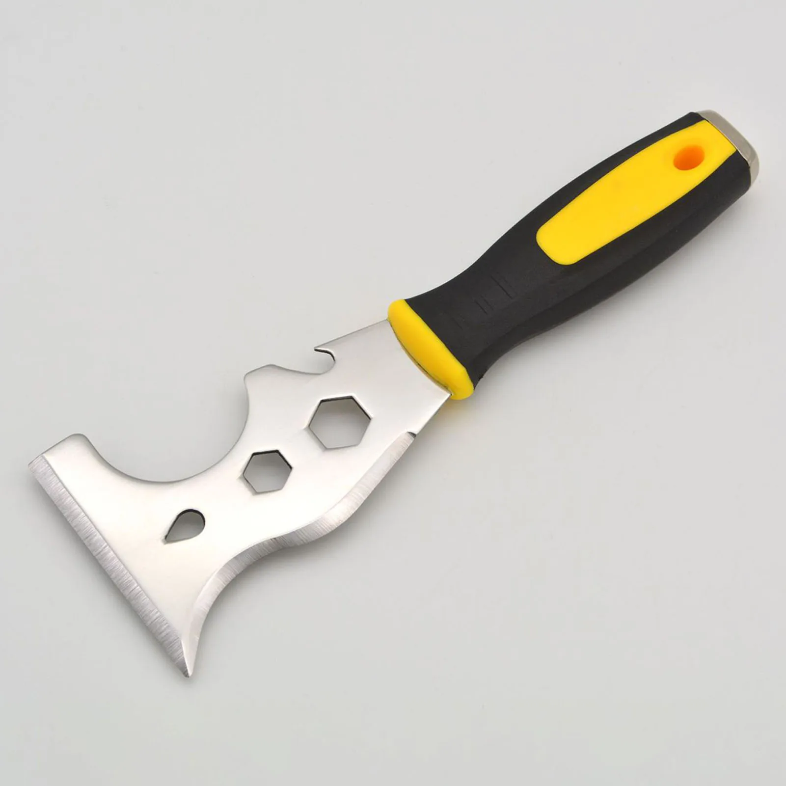 Stainless Steel Putty Knife Paint Scraper Knife Ergonomic Handle Multipurpose Paint Scraper Knife For Pulling Nails Opening Cans