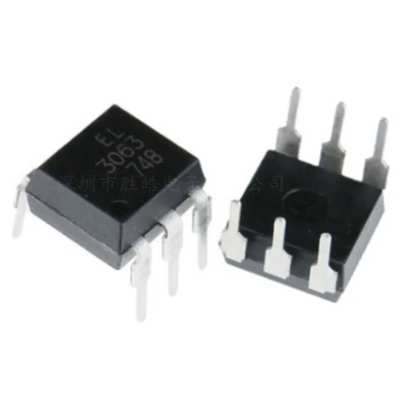 

10pcs/lot New MOC3063 EL3063 DIP-6 6-Pin DIP Zero-Cross Optoisolators Triac Driver Output PHOTOCOUPLER