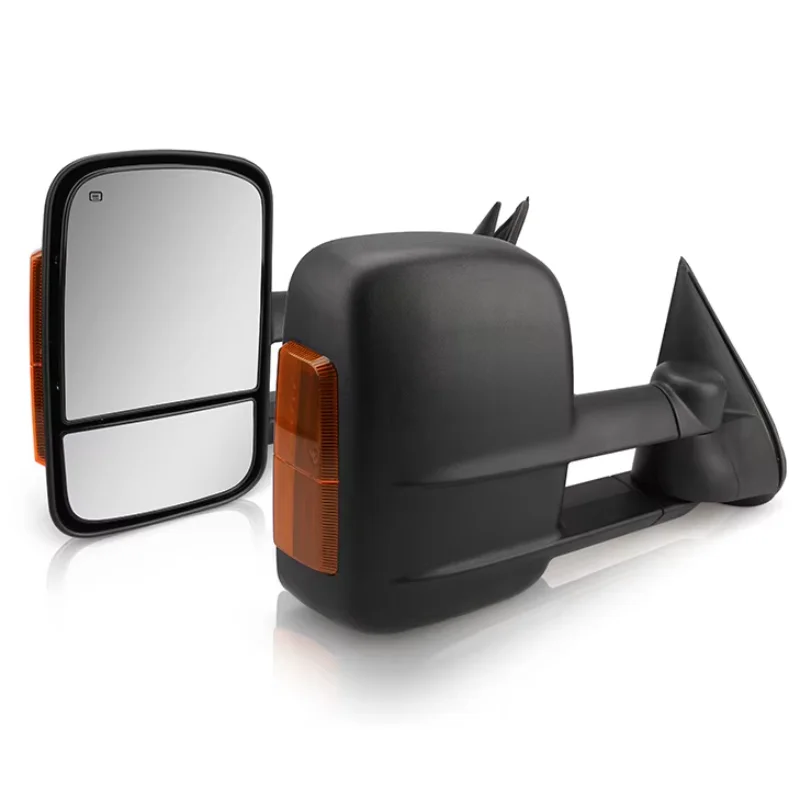 

For Hot Sale Off Road Side Mirrors Aftermarket Black Rearview Mirror With Turn Signal Led For GMC Sierra 03-06