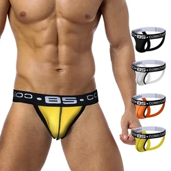 Sexy Men Underwear Fashion Mesh G String Jockstraps Thongs Briefs Male Panties Underpants for Men