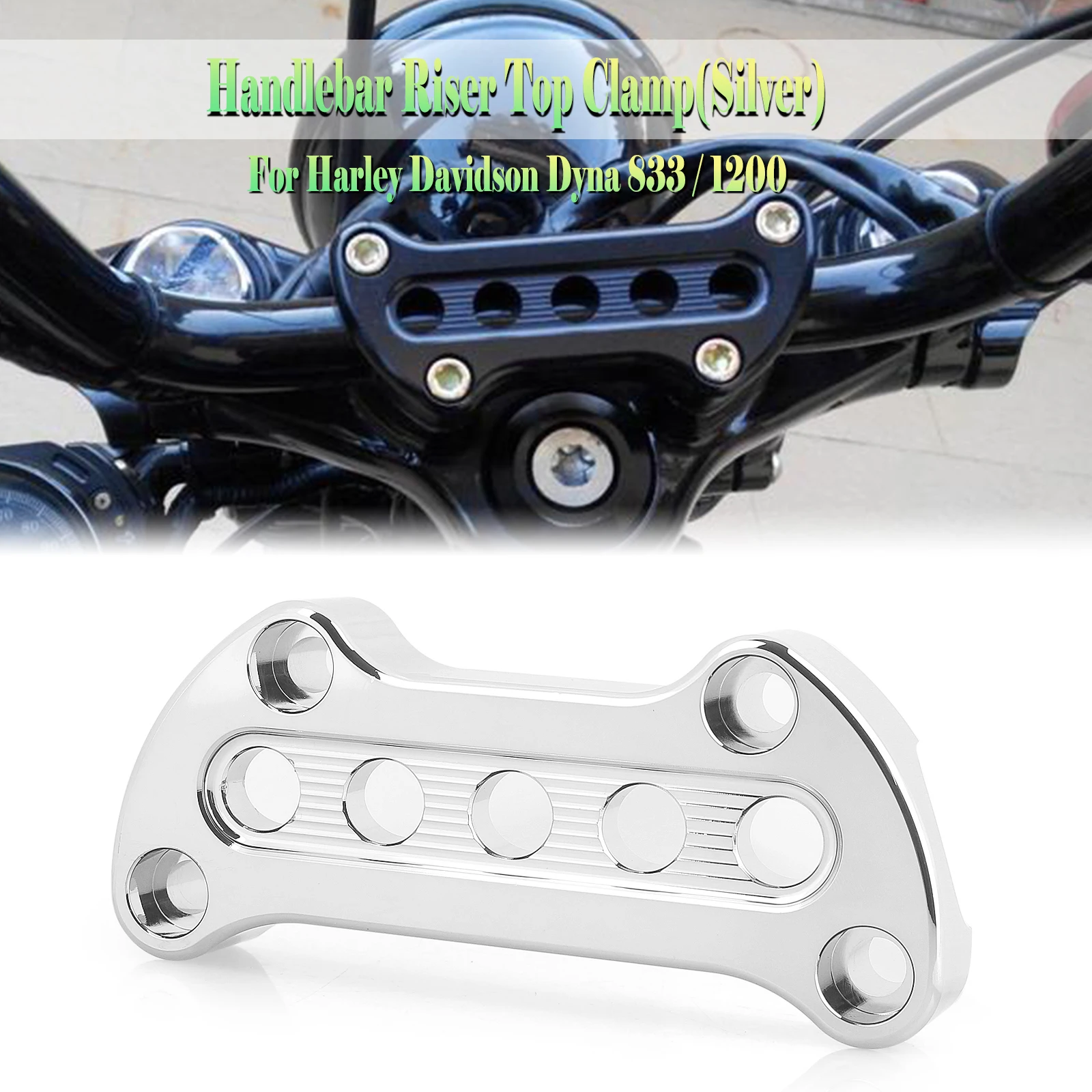 Motorbike Handle Bar Handlebar Riser Clamp For Harley Davidson Dyna 883 1200 view 2