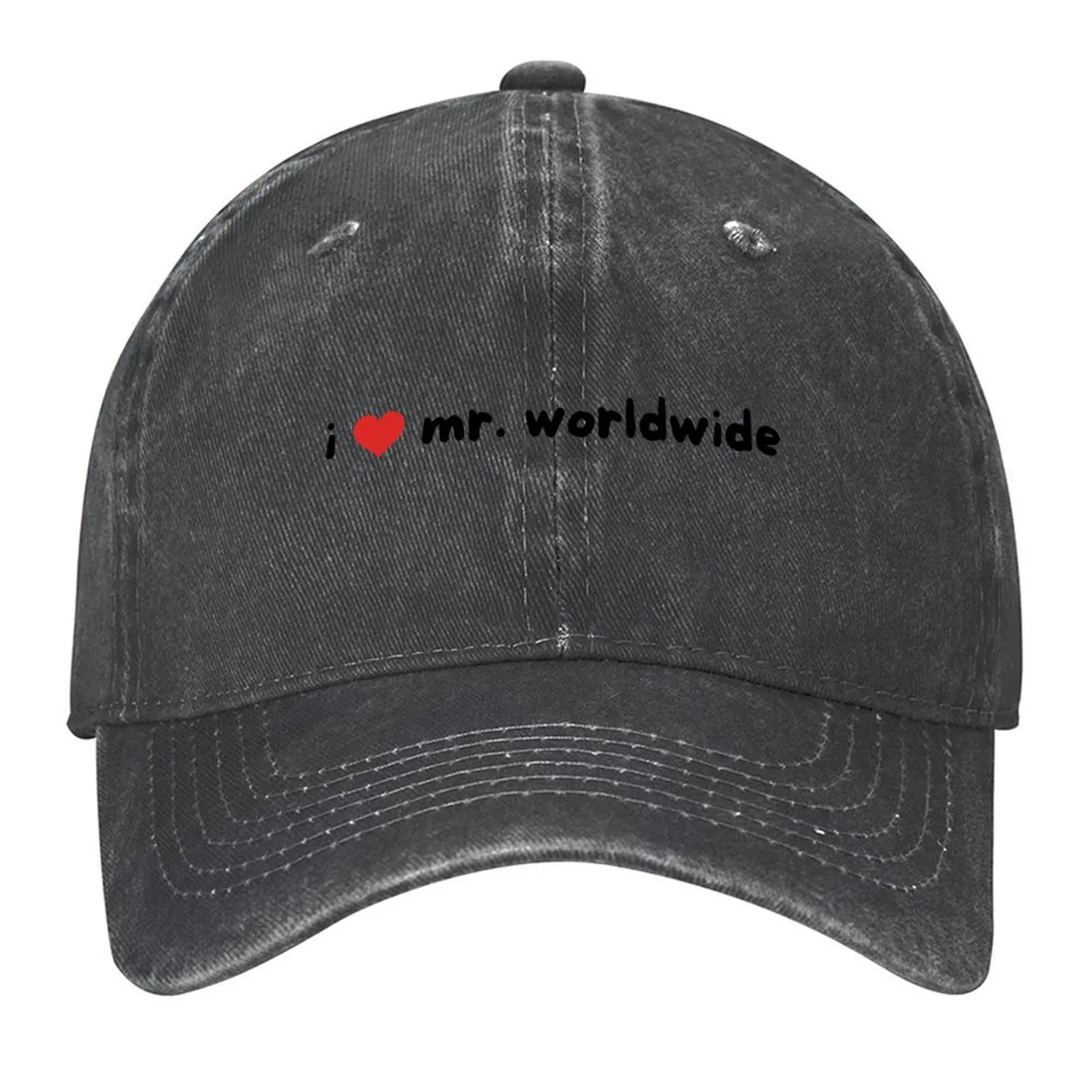 

I <3 mr. worldwide hot mom designs Baseball Cap Unique hats golf hat genuine Hat Luxury Brand Rugby Men's Women's