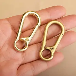 High Quality Accessories Brass Keyring Buckle Quick Release Spring Hook Key Clip Outdoor Tool