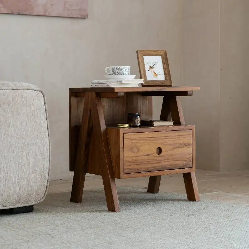 

Designer Classic Bedside Table High Protect Glossy Lounges Small Bedside Table Drawer Modern Small Mesa De Noche Room Furniture