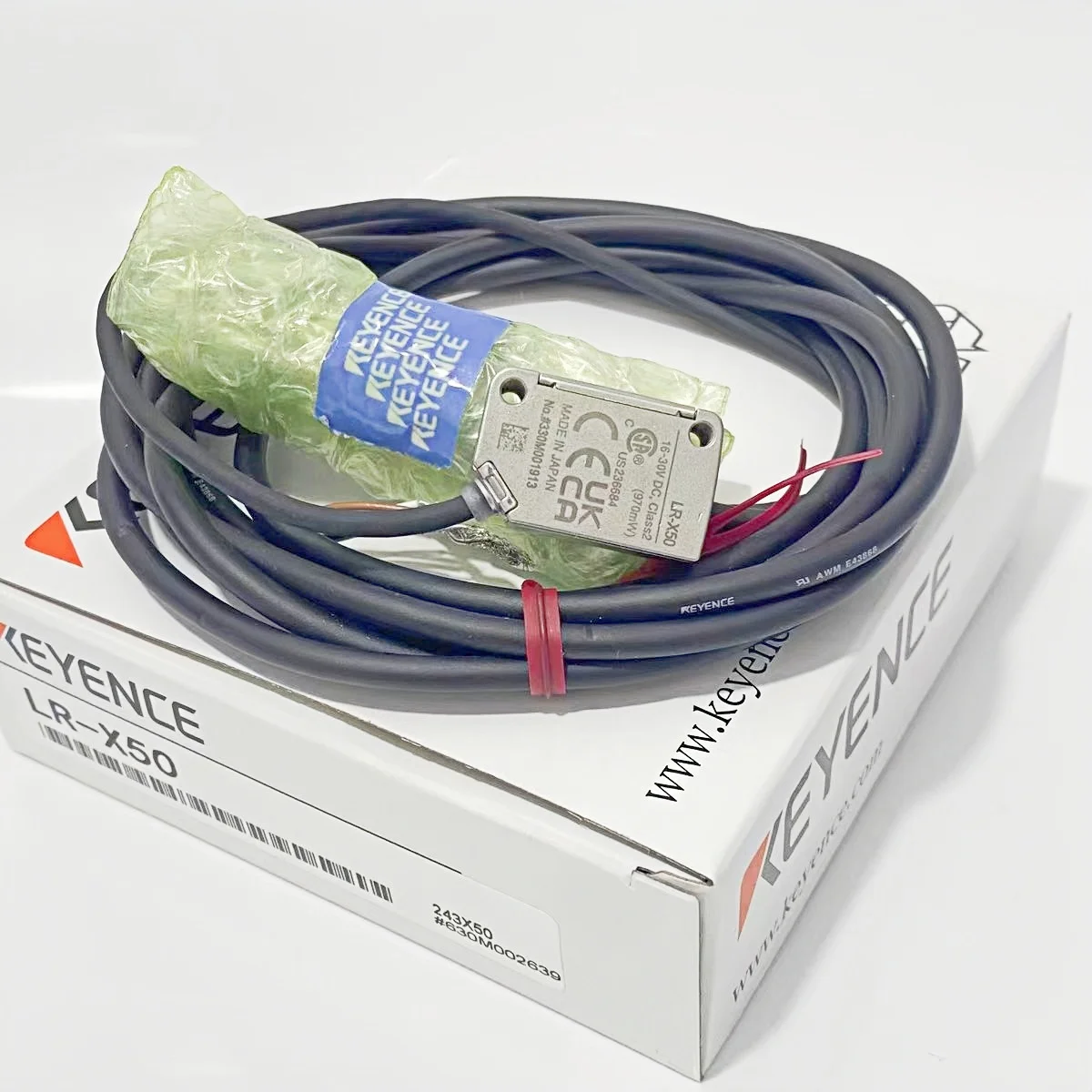 2025 مبيعات المصنع مباشرة الأصلي والجديد 16 ~ 30 VDC KEYENCE LR-X50 مستشعر الليزر نوع الكابل القياسي #3
