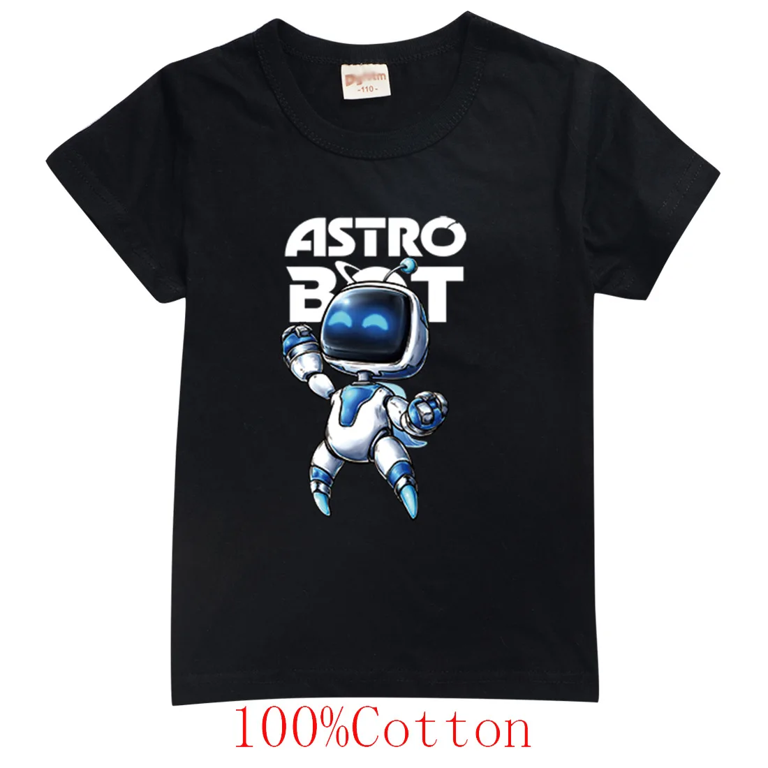 Boys T-Shirts ASTRO BOT Playroom Cartoon Print Children'S Tshirt Summer Casual Boys Clothes Toddler T Shirt Short Sleeve Tops