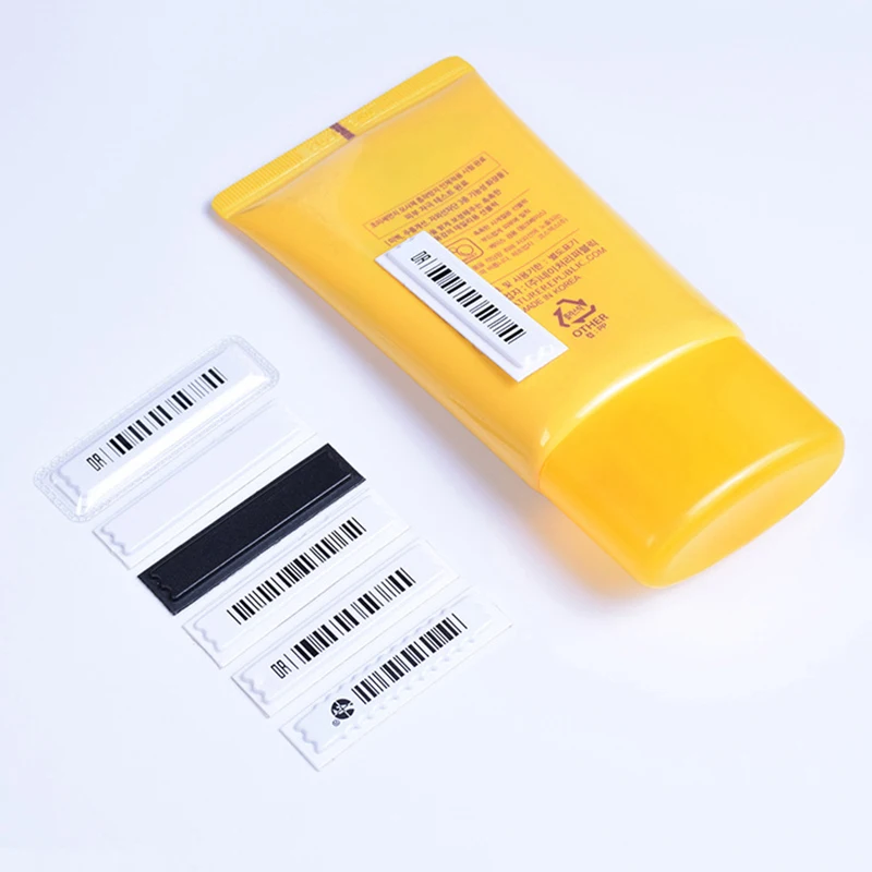 

108 шт. акустомагнитных противокражных этикеток для одежды, самоклеящиеся защитные бирки, термочувствительные пластиковые наклейки