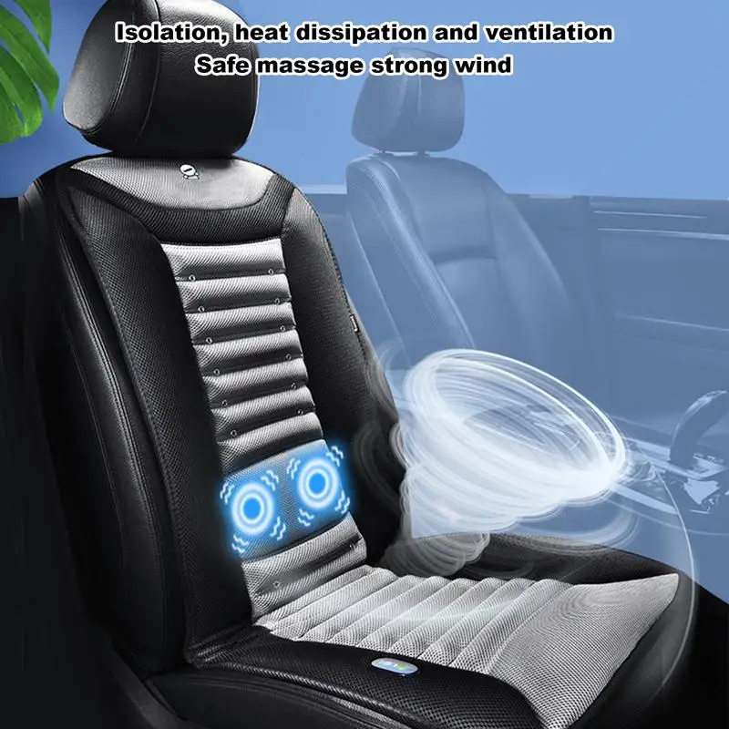 

Car Cooling Pad Car Seat Air Cooling Cushion Summer Cool Blowing Ventilation Seat Covers Breathable Car Seat Cool Cushion Pad