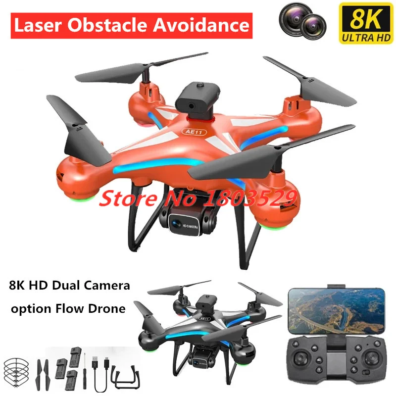 RC Drohne Spielzeug 8K HD Professionelle ESC Kamera Laser Hindernis Vermeidung 8K RC Quadcopter Option Fluss Aricraft Spielzeug junge Geschenk Spielzeug