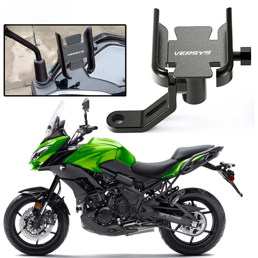 

For Kawasaki Versys 650 1000 Versys-X 300 High quality Motorcycle Accessories Handlebar Mobile Phone Holder GPS Stand Bracke