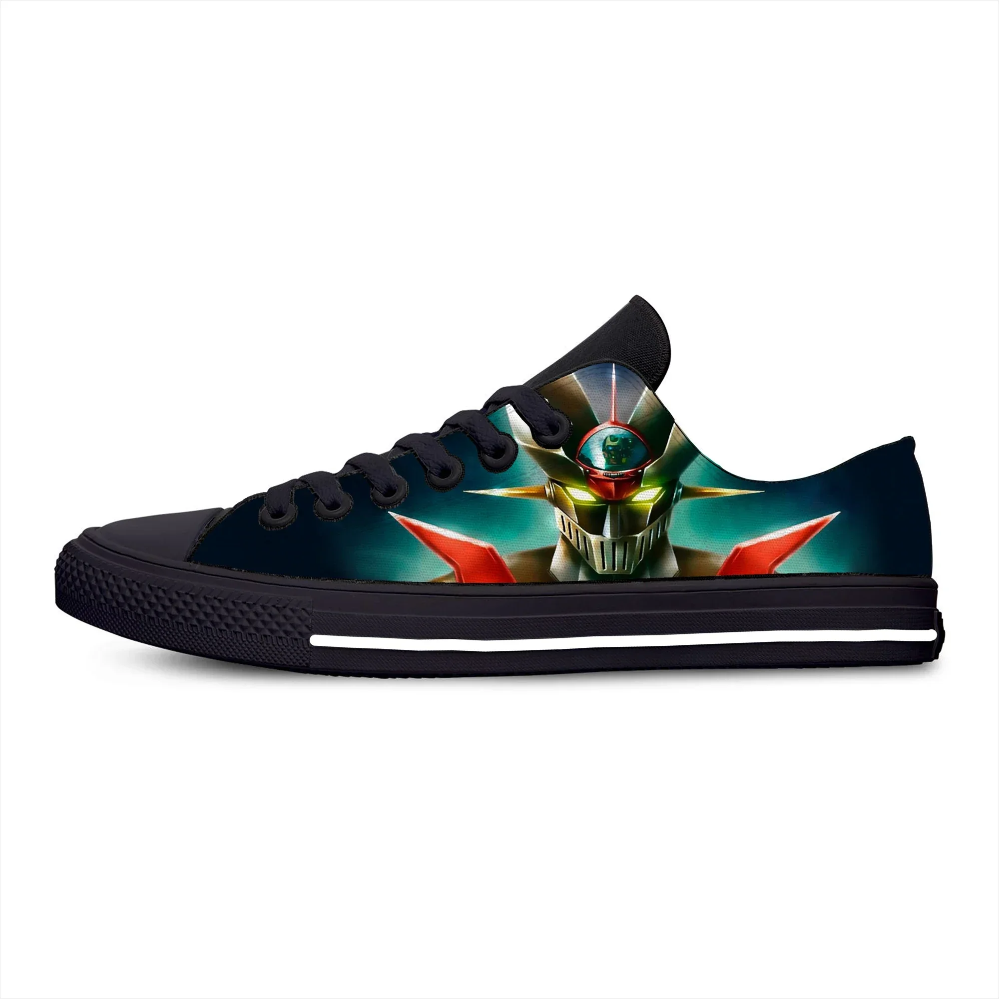 

Z Japanese Anime Cartoon Manga Comic Mazinger Cool Casual Cloth Shoes Low Top Lightweight Breathable 3D Print Men Women Sneakers