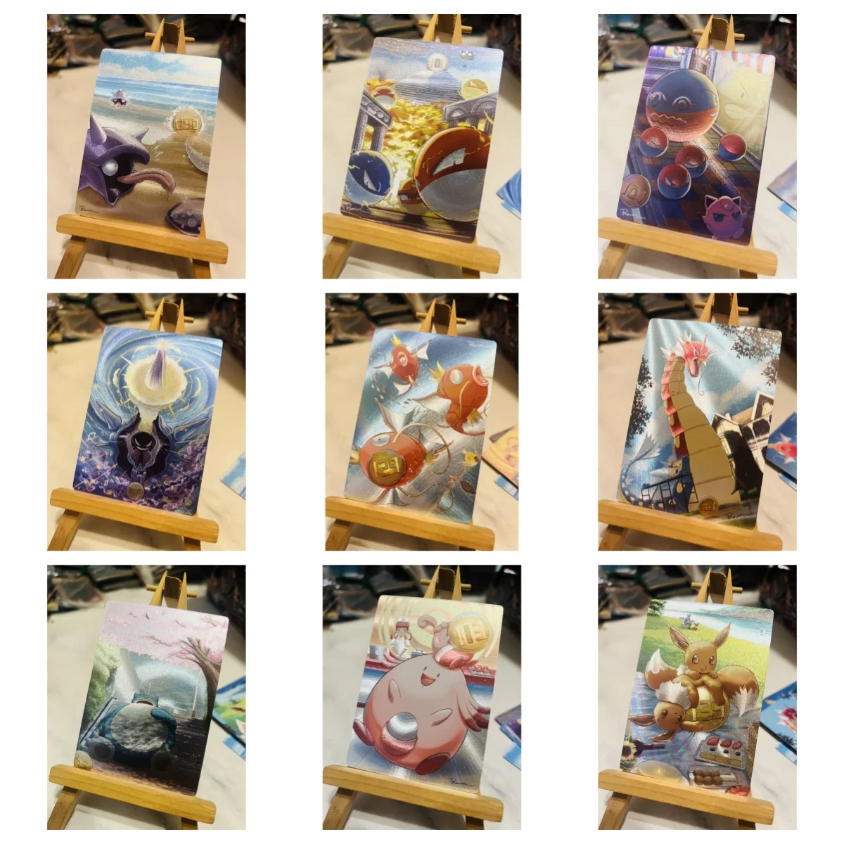 DIY 9 шт./компл. Pokemon ptcg Hilda Self Control Collect Signature Trading флэш-карта аниме мультфильм подарок 63*88 мм