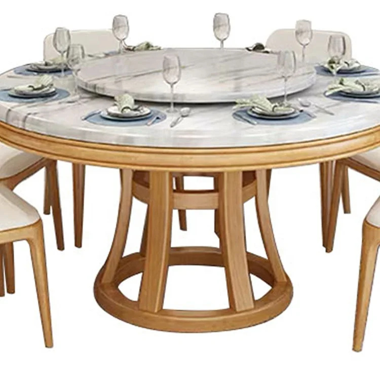 #Nordic style dining room furniture cheap price mdf marble top panel round table dining table set rubber feet